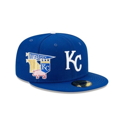 Sapca New Era Kansas City Royals MLB City Patch 59FIFTY Fitted - Albastri